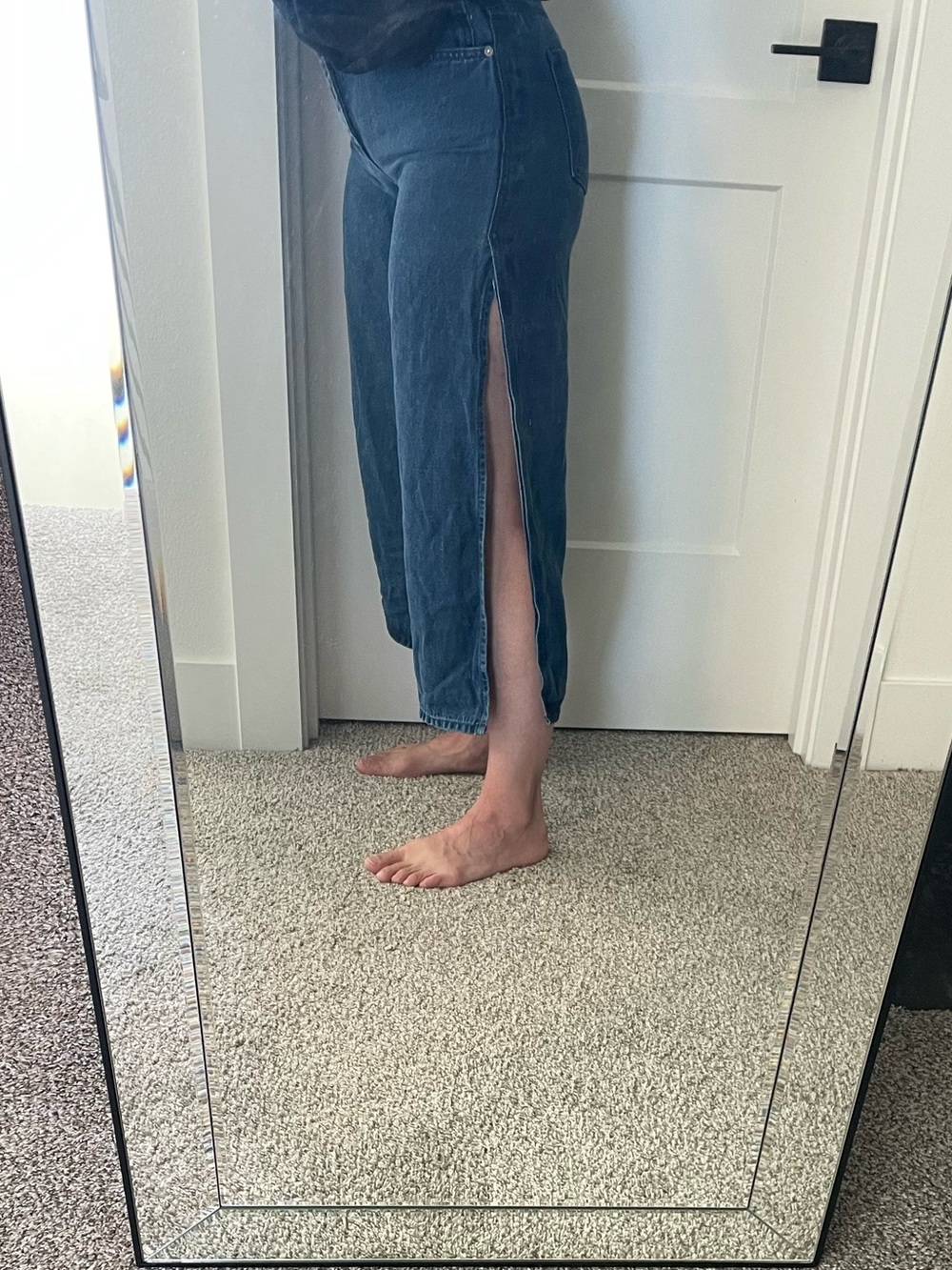 French Connection Dark Blue High-Rise Women's Jeans
